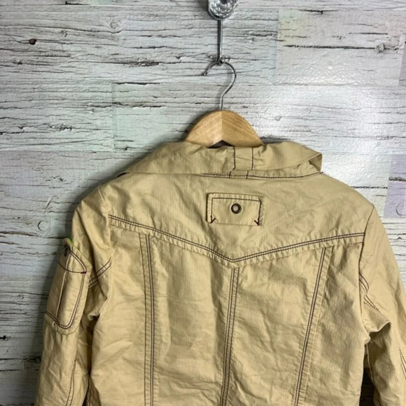 TOUGH Jeansmith  Heavy cream Field Coat jacket size medium - Picture 9 of 9